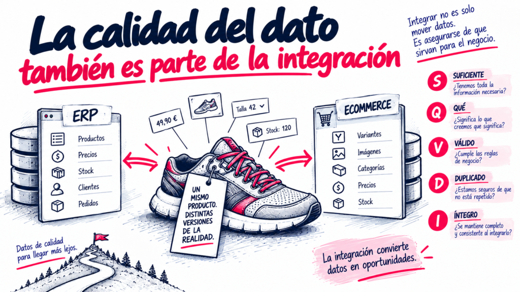 Calidad de datos en integración ERP y ecommerce